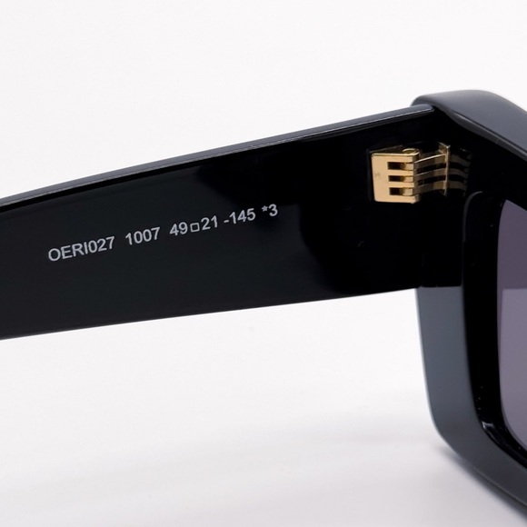 NEW OFF-WHITE ACCRA 007 BLACK SUNGLASSES CAT EYE WOMEN OERI027 1007 OFF-WHITE - Picture 8 of 10